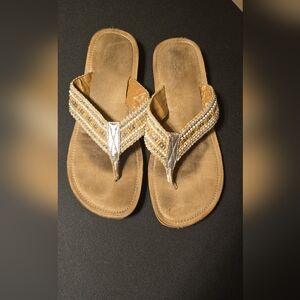 BKE 8M Embellished Flip Flops Excellent Condition No Box